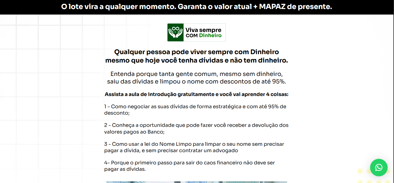 Saia das dívidas sem pagar tudo